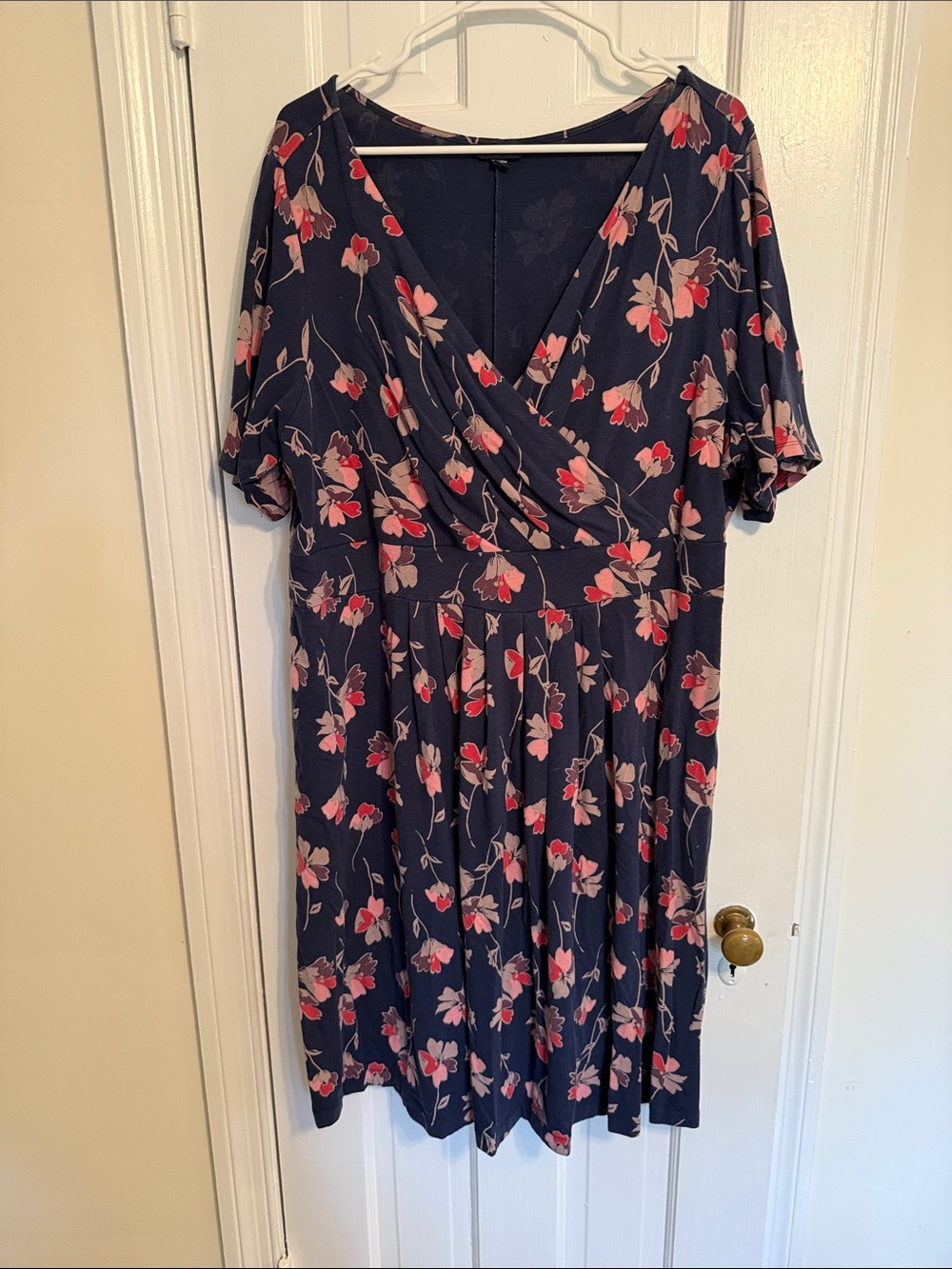 Lands’ End short sleeve floral dress